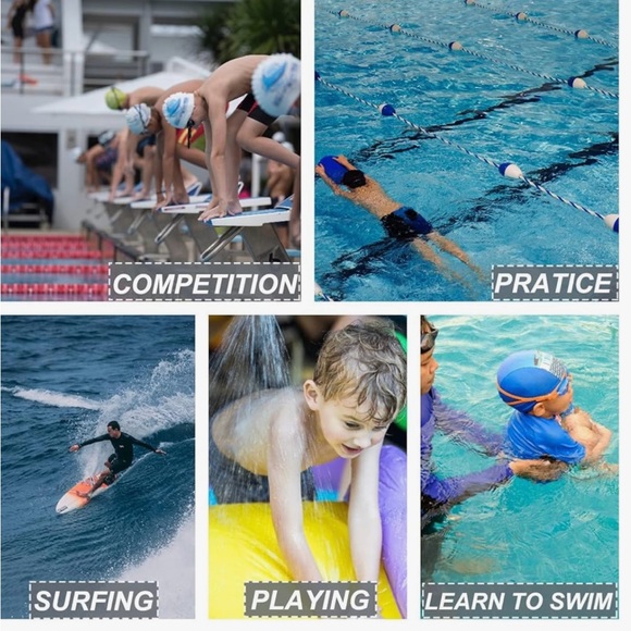 DEVOROPA Swim Jammers Youth Competitive Quick Dry Athletic Shorts UPF 50+ - Picture 5 of 11